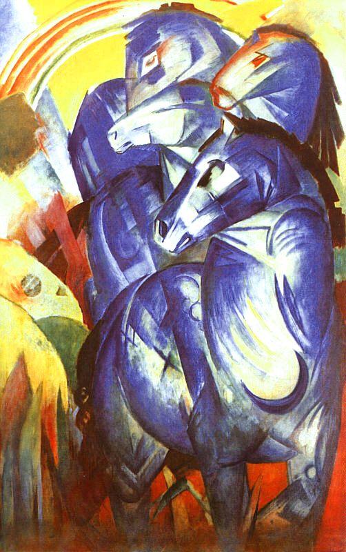 Franz Marc The Tower of Blue Horses